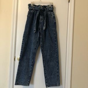 Medium light washed mom jeans